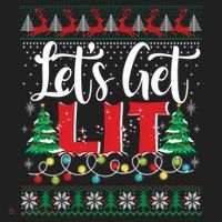 Lets Get Lit Christmas Lights Ugly Sweater Xmas Ing Gift Beanie thumb 2