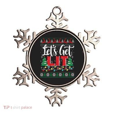 Lets Get Lit Christmas Lights Ugly Sweater Xmas Ing Gift Ornament