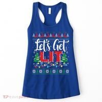 Lets Get Lit Christmas Lights Ugly Sweater Xmas Ing Gift Women's Tank Top thumb 0