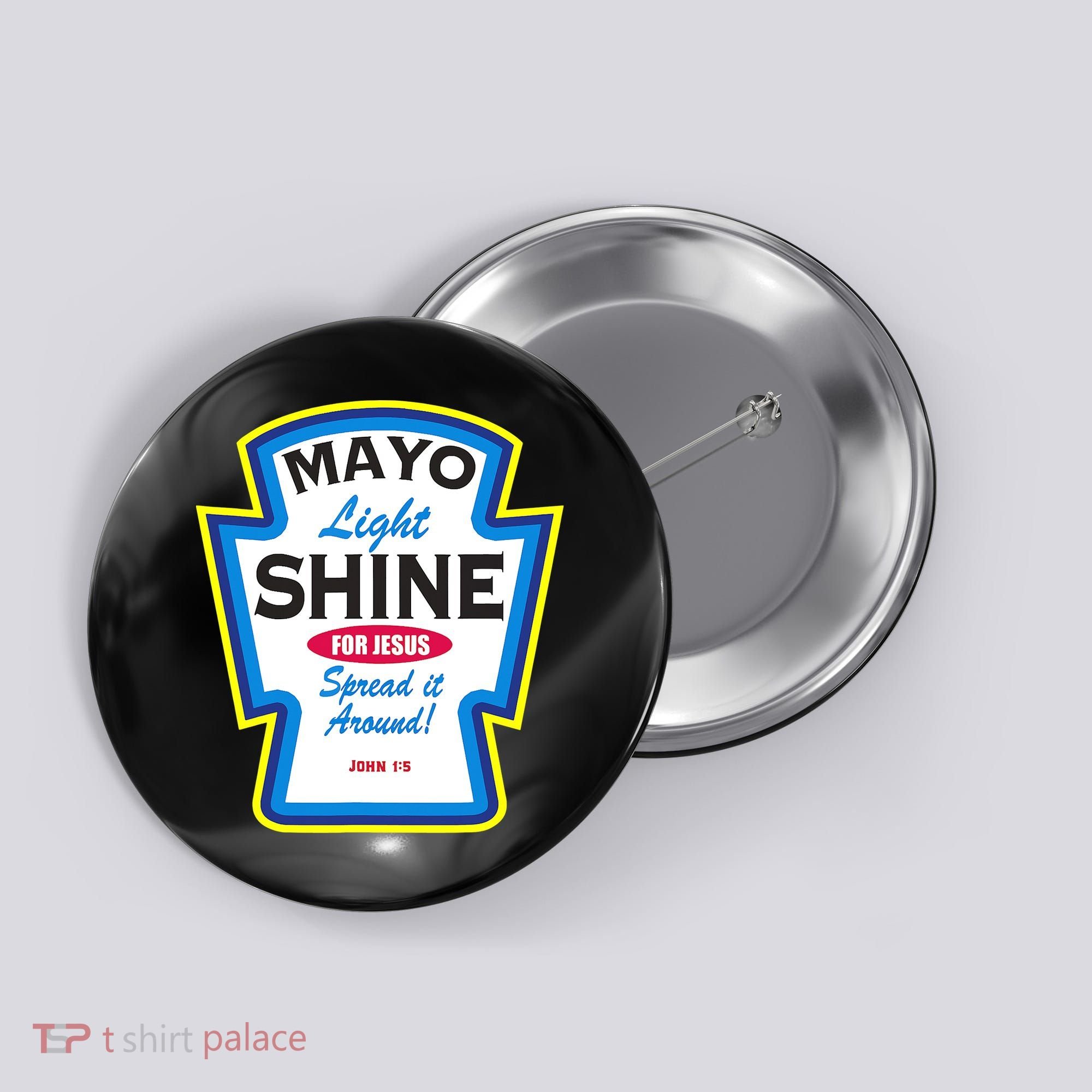 Love God Love Funny Christian Button