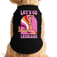 LetS Go Lesbians Lgbtq Lesbian Pride Month Doggie Tank thumb 0
