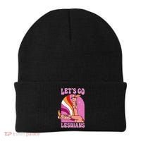 LetS Go Lesbians Lgbtq Lesbian Pride Month Beanie thumb 0