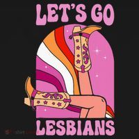 LetS Go Lesbians Lgbtq Lesbian Pride Month Women's Hoodie thumb 2