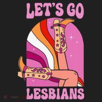 LetS Go Lesbians Lgbtq Lesbian Pride Month Hat thumb 2