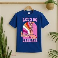 LetS Go Lesbians Lgbtq Lesbian Pride Month T-Shirt thumb 2