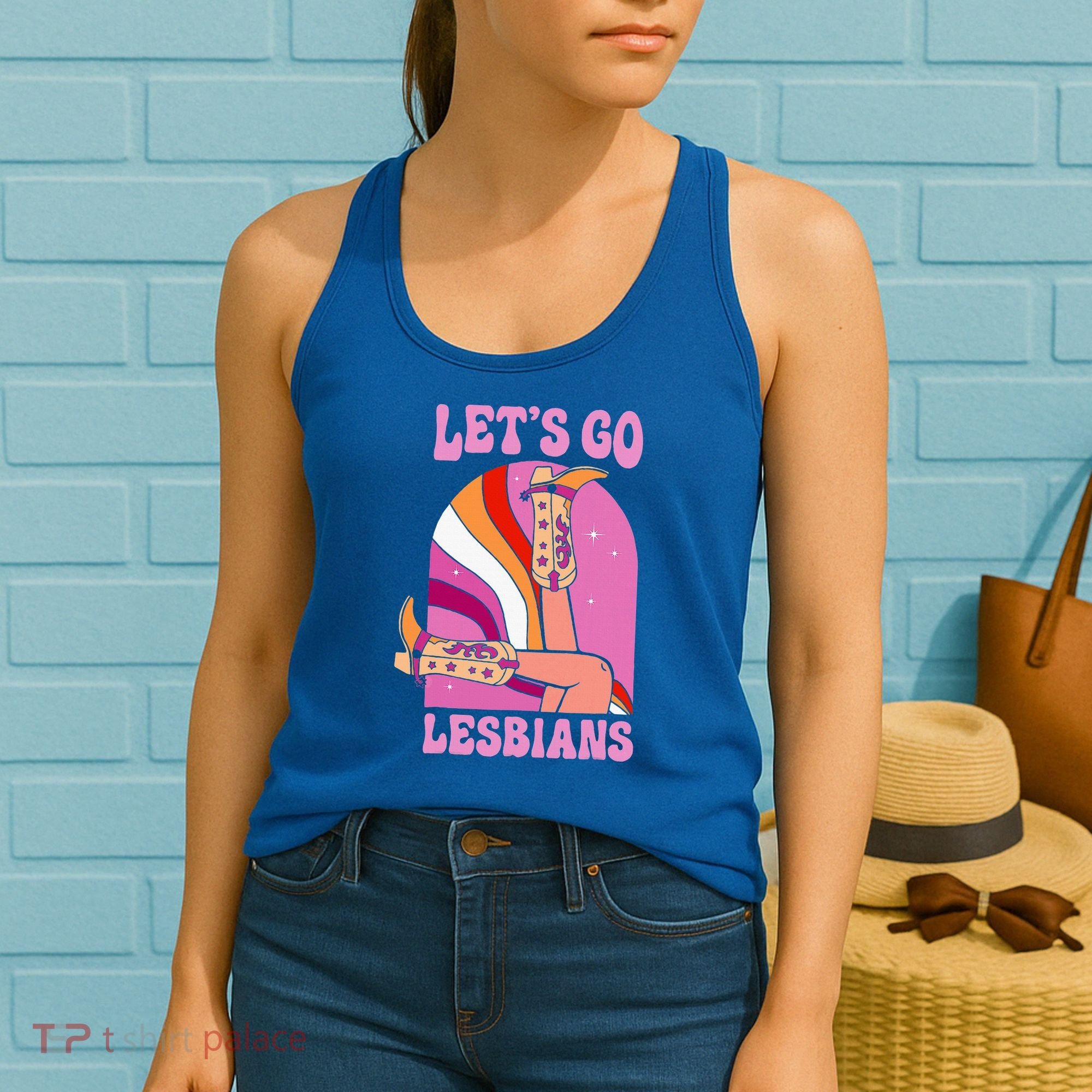 LetS Go Lesbians Lgbtq Lesbian Pride Month Women's Tank Top