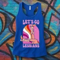 LetS Go Lesbians Lgbtq Lesbian Pride Month Women's Tank Top thumb 3