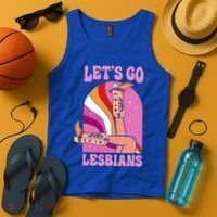 LetS Go Lesbians Lgbtq Lesbian Pride Month Tank Top thumb 4