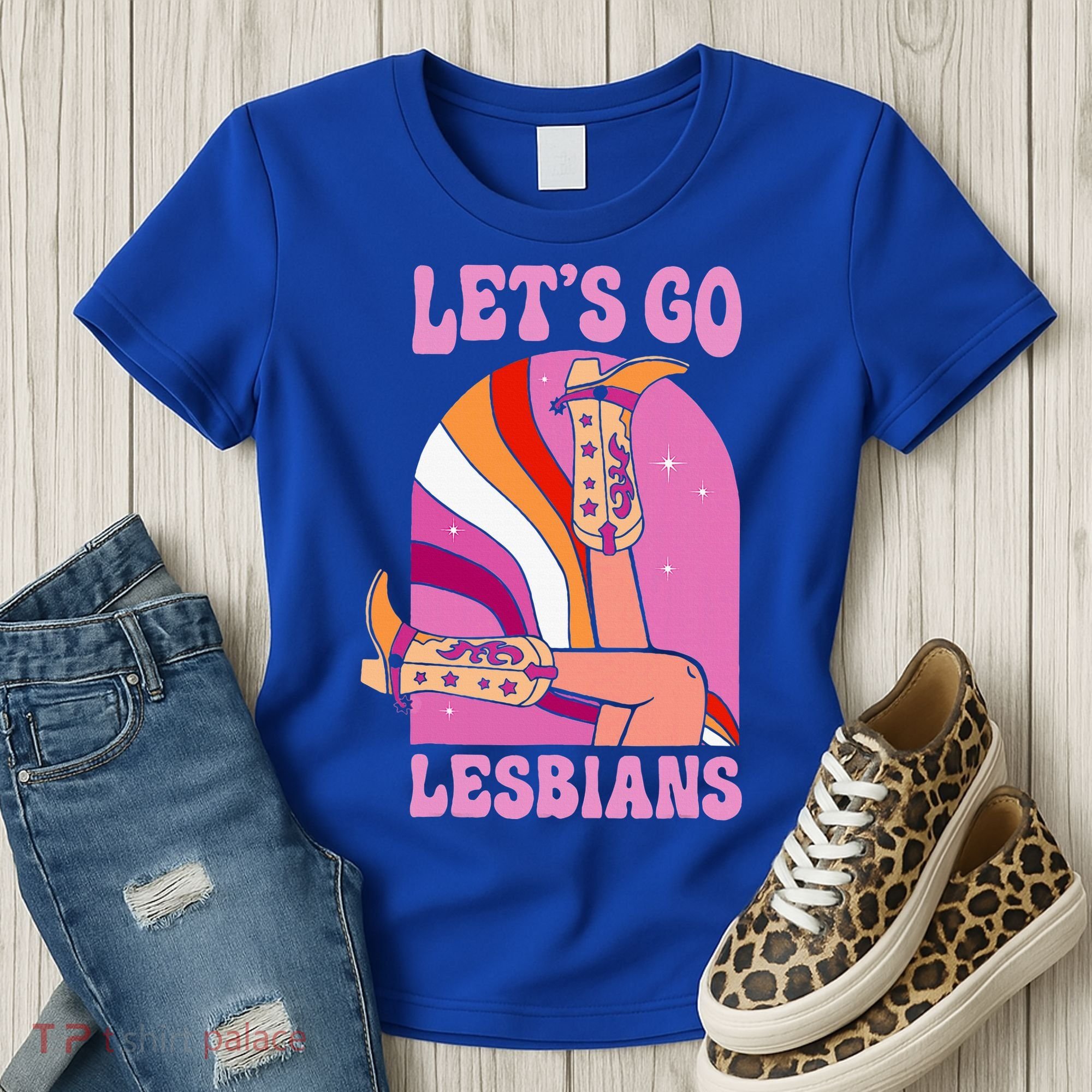 LetS Go Lesbians Lgbtq Lesbian Pride Month Women's T-Shirt