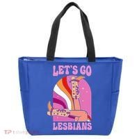 LetS Go Lesbians Lgbtq Lesbian Pride Month Tote Bag thumb 0