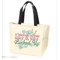 Lets Get Lucked Up St Patricks Shamrock Irish Lucky Vibes Tote Bag thumb 3
