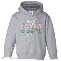 Lets Get Lucked Up St Patricks Shamrock Irish Lucky Vibes Toddler Hoodie thumb 0