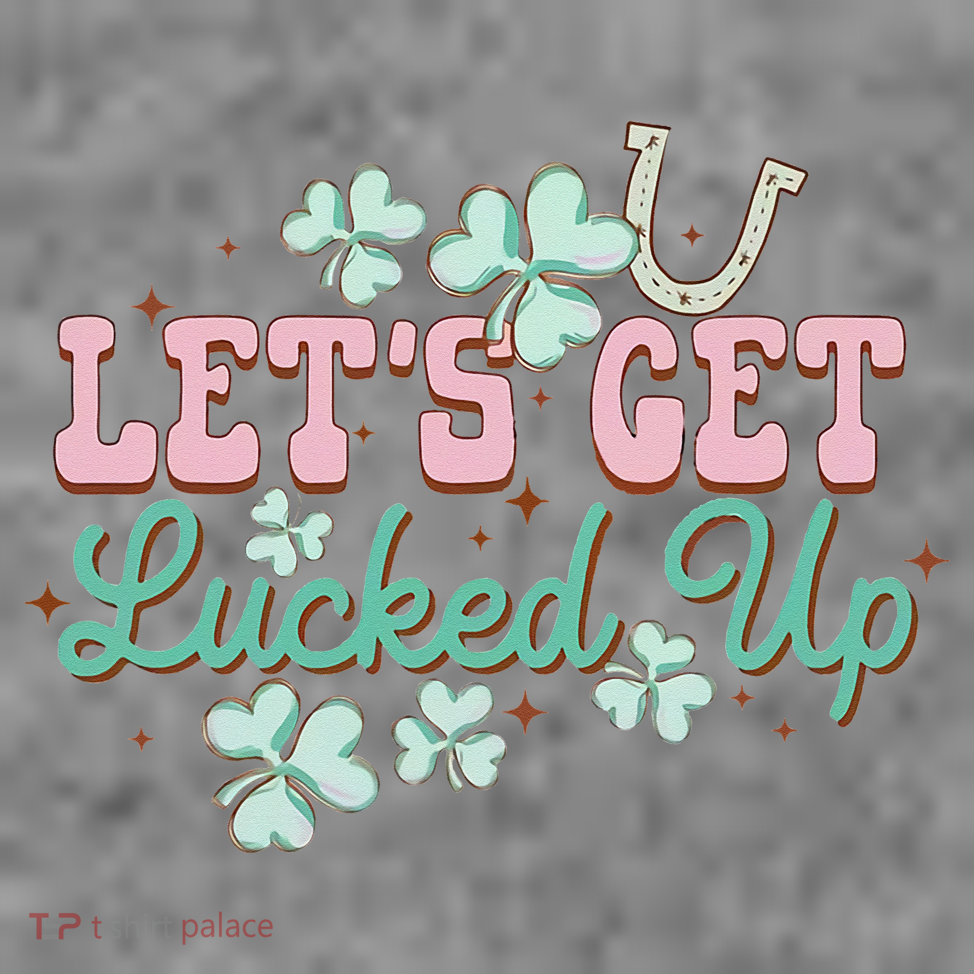 Lets Get Lucked Up St Patricks Shamrock Irish Lucky Vibes Toddler Hoodie