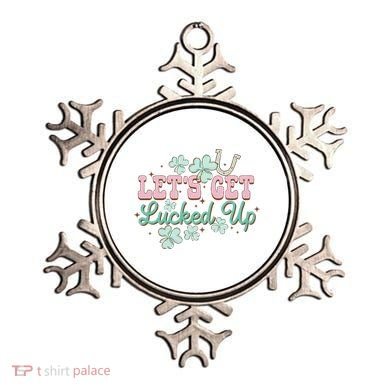 Lets Get Lucked Up St Patricks Shamrock Irish Lucky Vibes Ornament