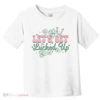 Lets Get Lucked Up St Patricks Shamrock Irish Lucky Vibes Toddler T-Shirt thumb 0