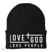 Love God Love People Beanie thumb 0