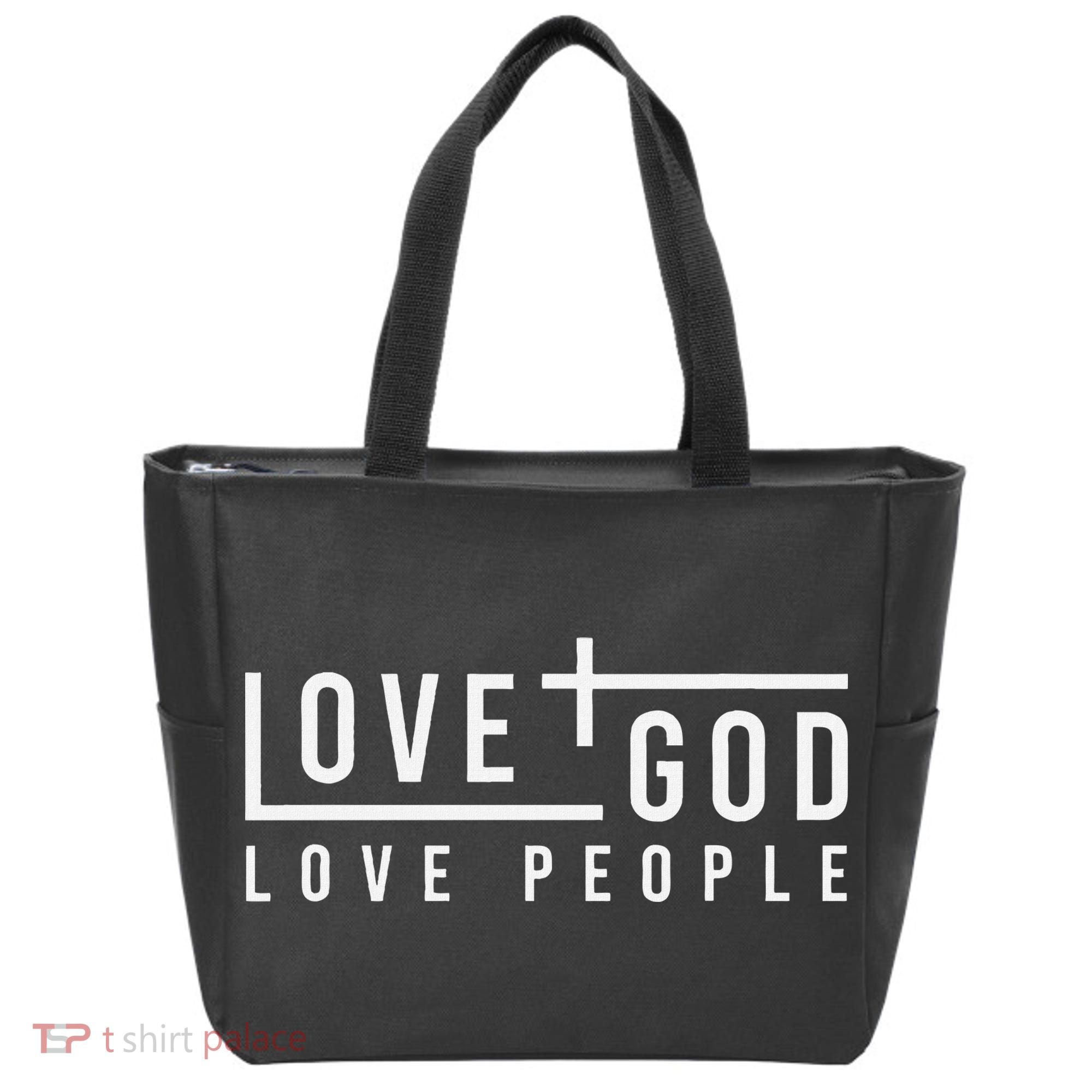 Love God Love People Tote Bag
