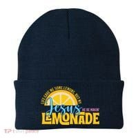 Life Gave Me Some Lemonds My Jesus Making Lemonade Beanie thumb 0