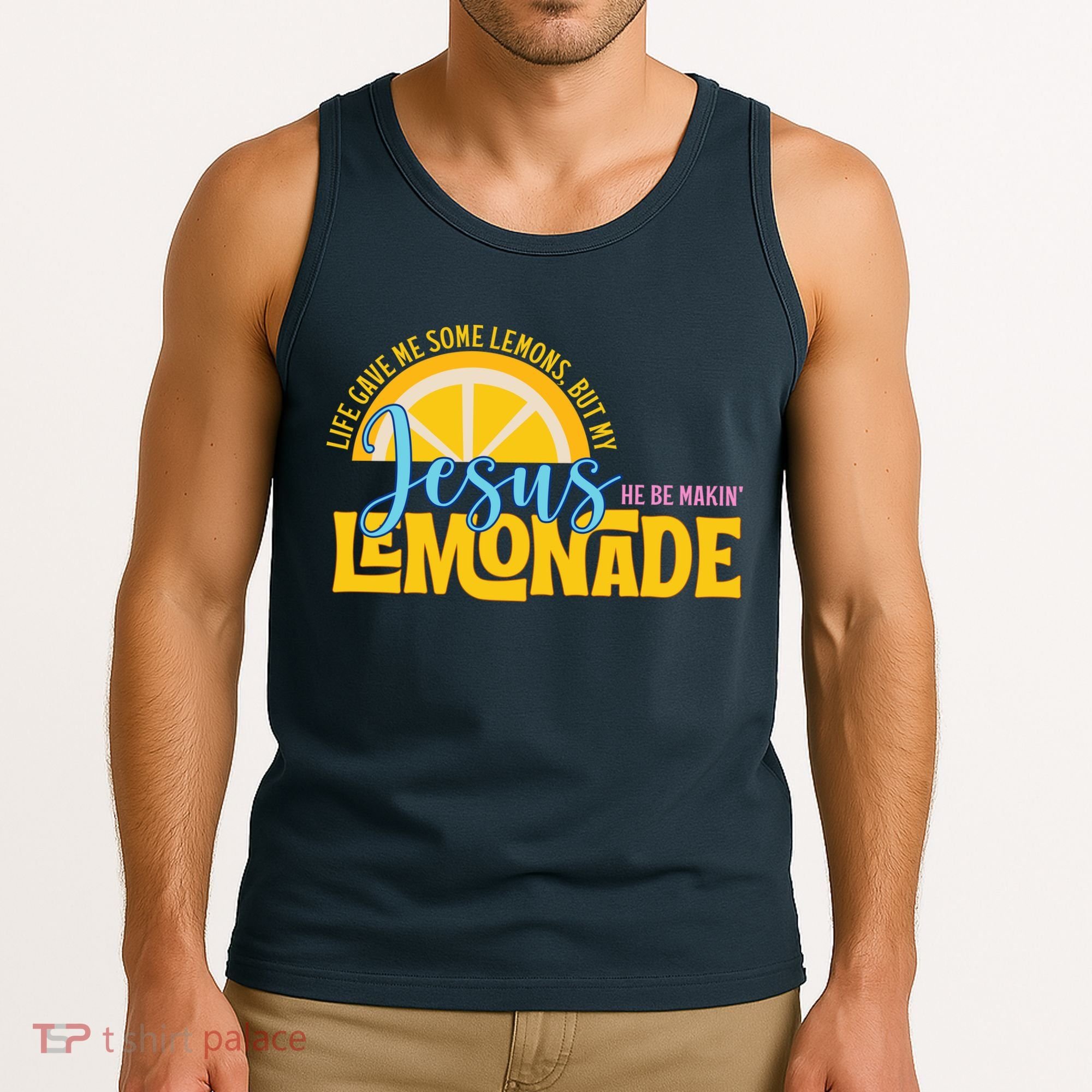 Life Gave Me Some Lemonds My Jesus Making Lemonade Tank Top
