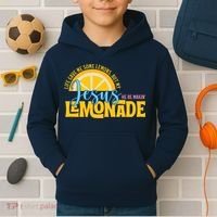Life Gave Me Some Lemonds My Jesus Making Lemonade Kids Hoodie thumb 2