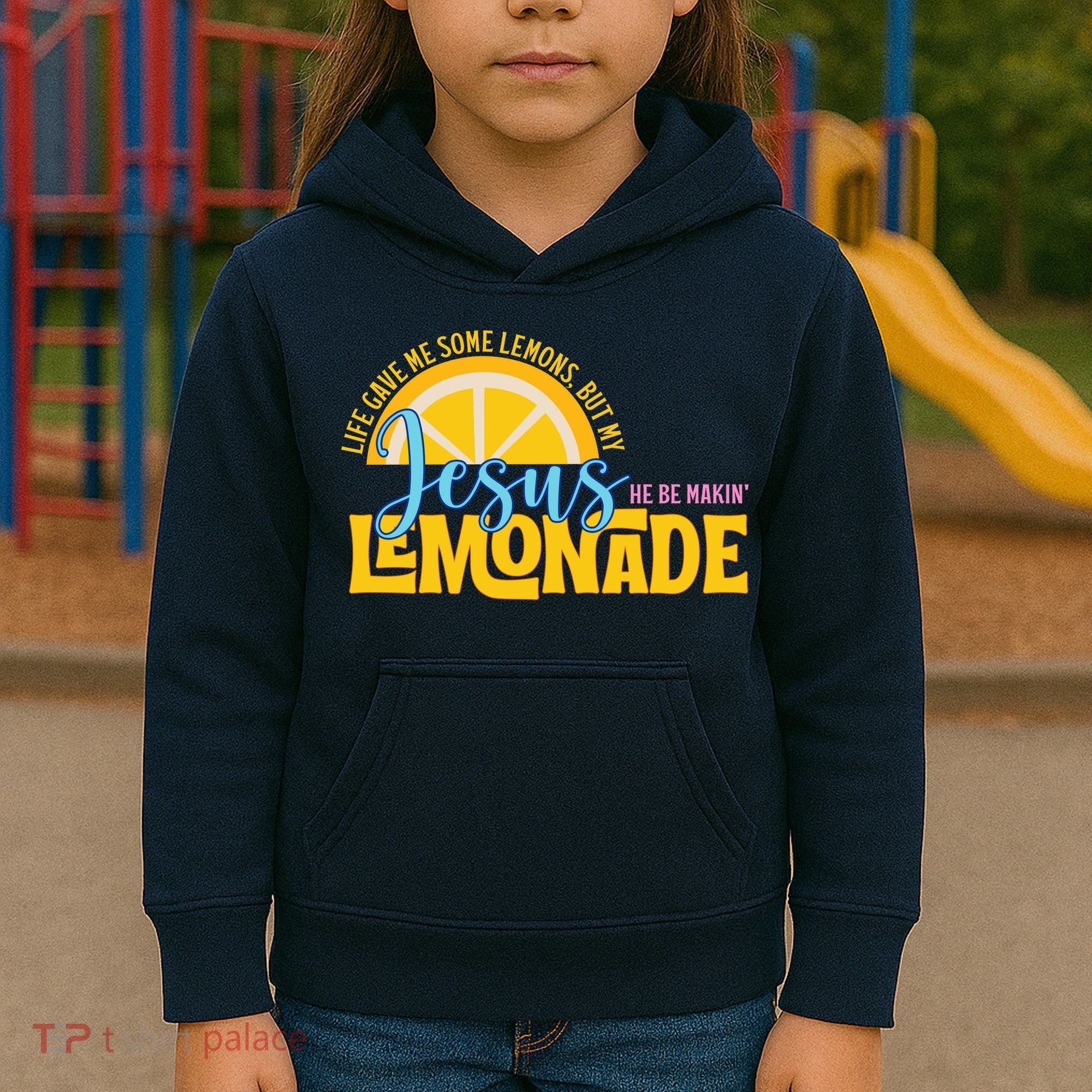 Life Gave Me Some Lemonds My Jesus Making Lemonade Kids Hoodie