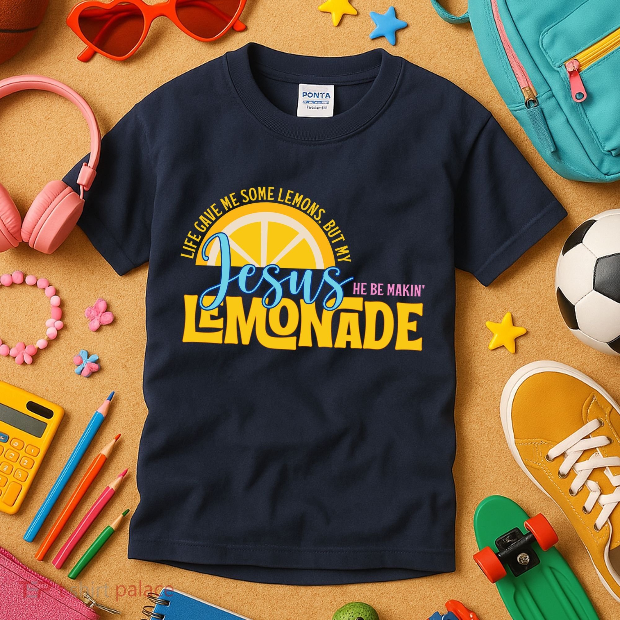 Life Gave Me Some Lemonds My Jesus Making Lemonade Kids T-Shirt
