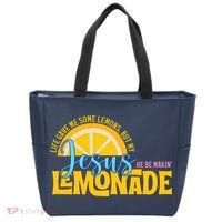 Life Gave Me Some Lemonds My Jesus Making Lemonade Tote Bag thumb 0