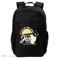 Life Gave Me Lemons But My Jesus Makes Lemonade Backpack thumb 0