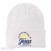 Life Gave Me Lemons But My Jesus Makes Lemonade Beanie thumb 0