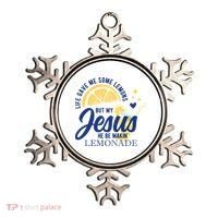 Life Gave Me Lemons But My Jesus Makes Lemonade Ornament thumb 0