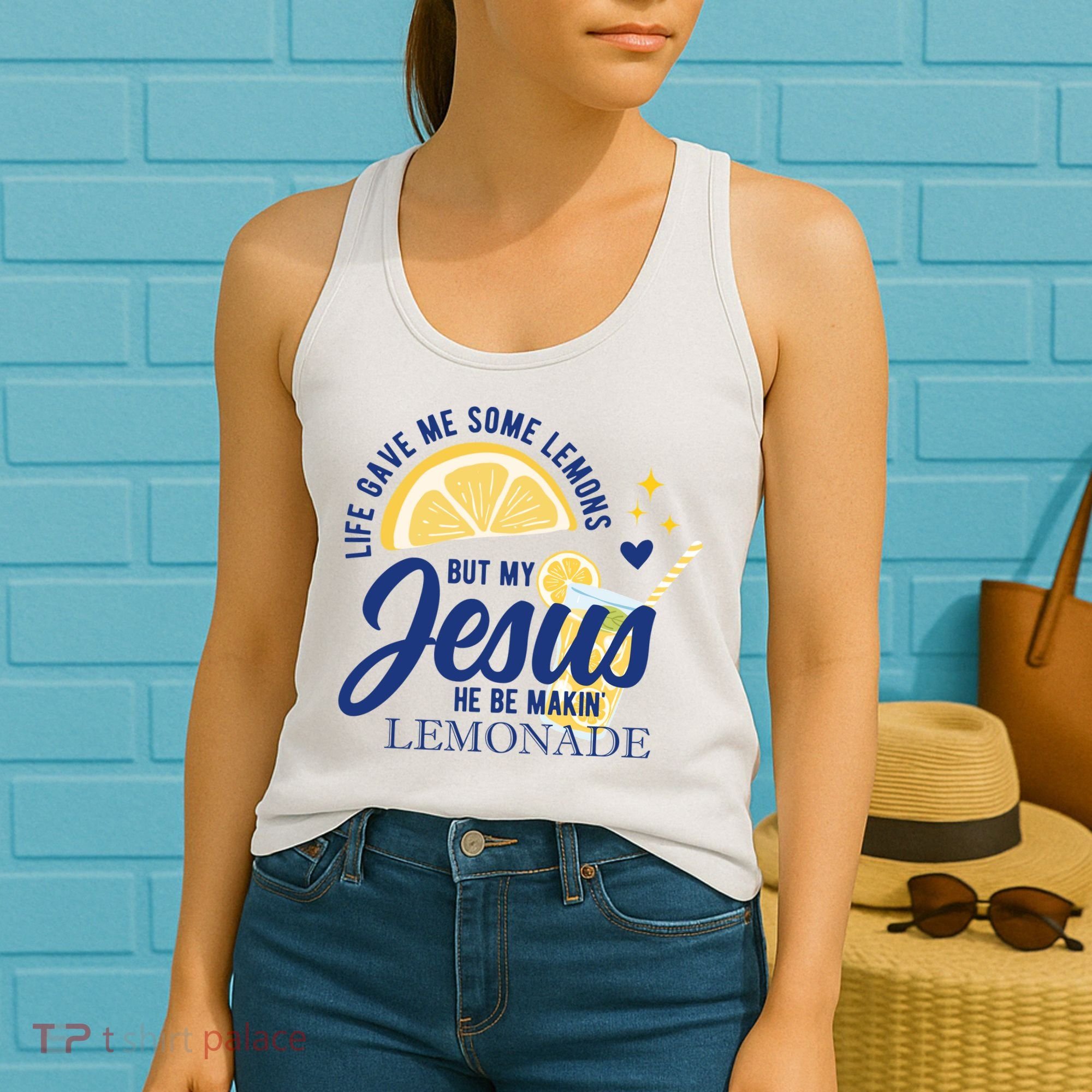 Life Gave Me Lemons But My Jesus Makes Lemonade Women's Tank Top