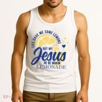 Life Gave Me Lemons But My Jesus Makes Lemonade Tank Top thumb 3