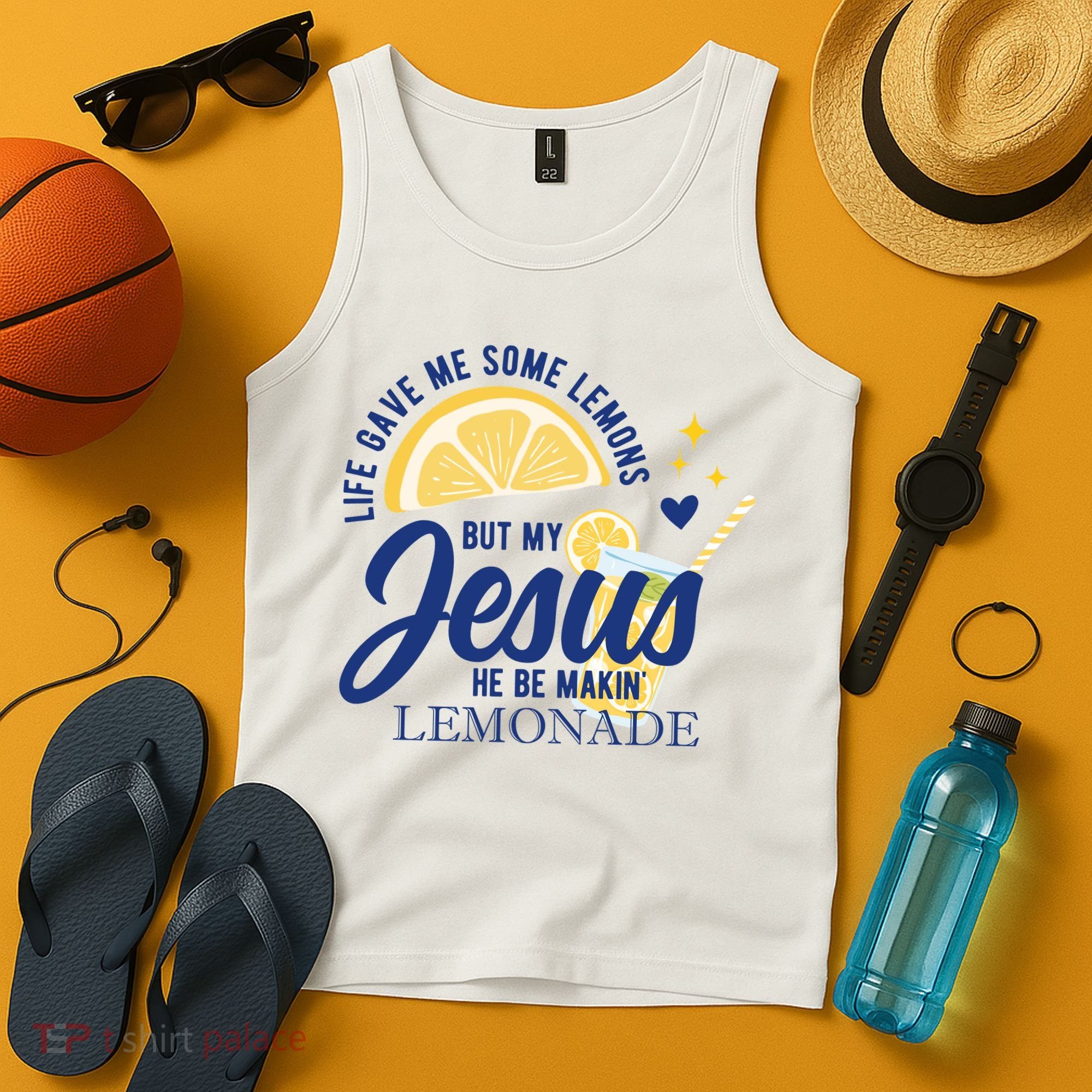Life Gave Me Lemons But My Jesus Makes Lemonade Tank Top