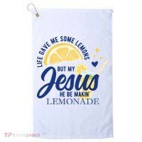 Life Gave Me Lemons But My Jesus Makes Lemonade Golf Towel thumb 0