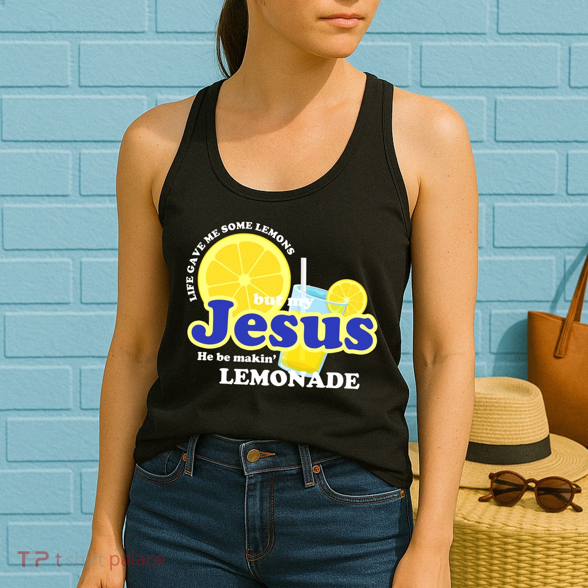 Life Gave Me Some Lemons Jesus Lemonade Christian Quote Women's Tank Top