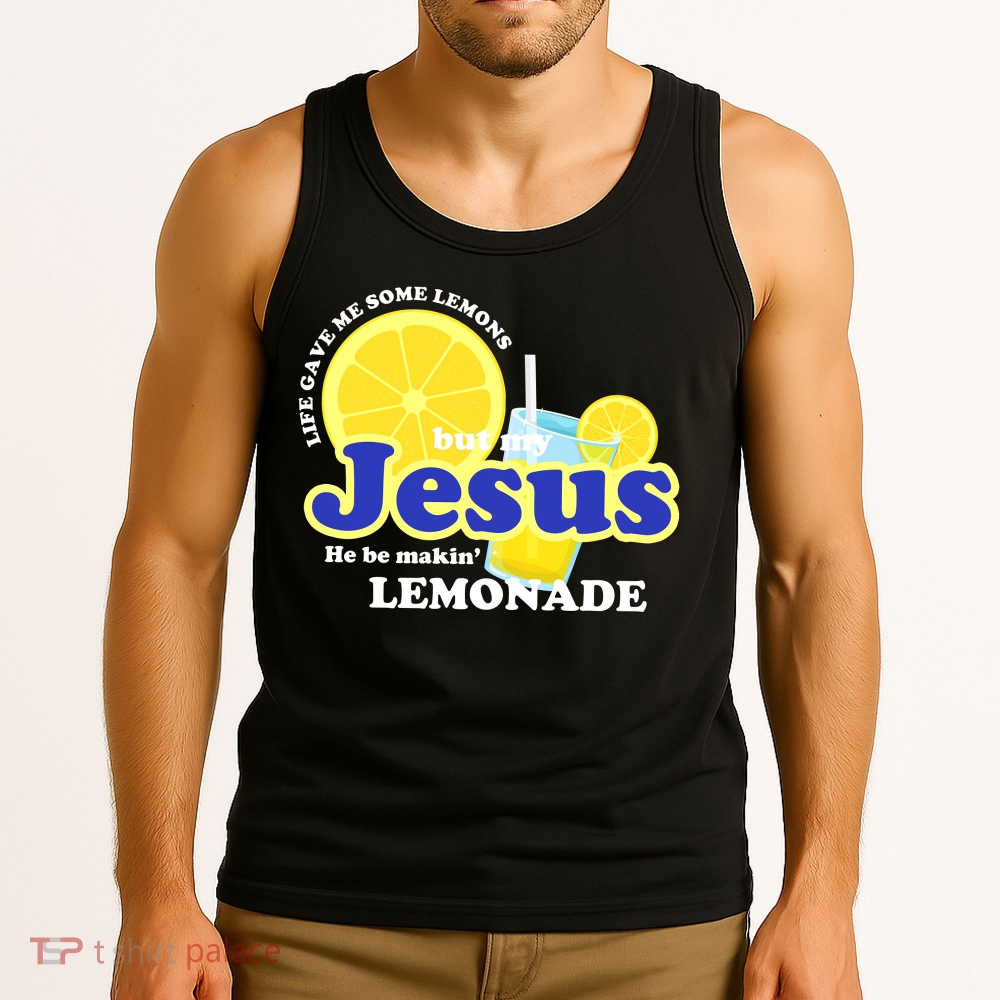 Life Gave Me Some Lemons Jesus Lemonade Christian Quote Tank Top