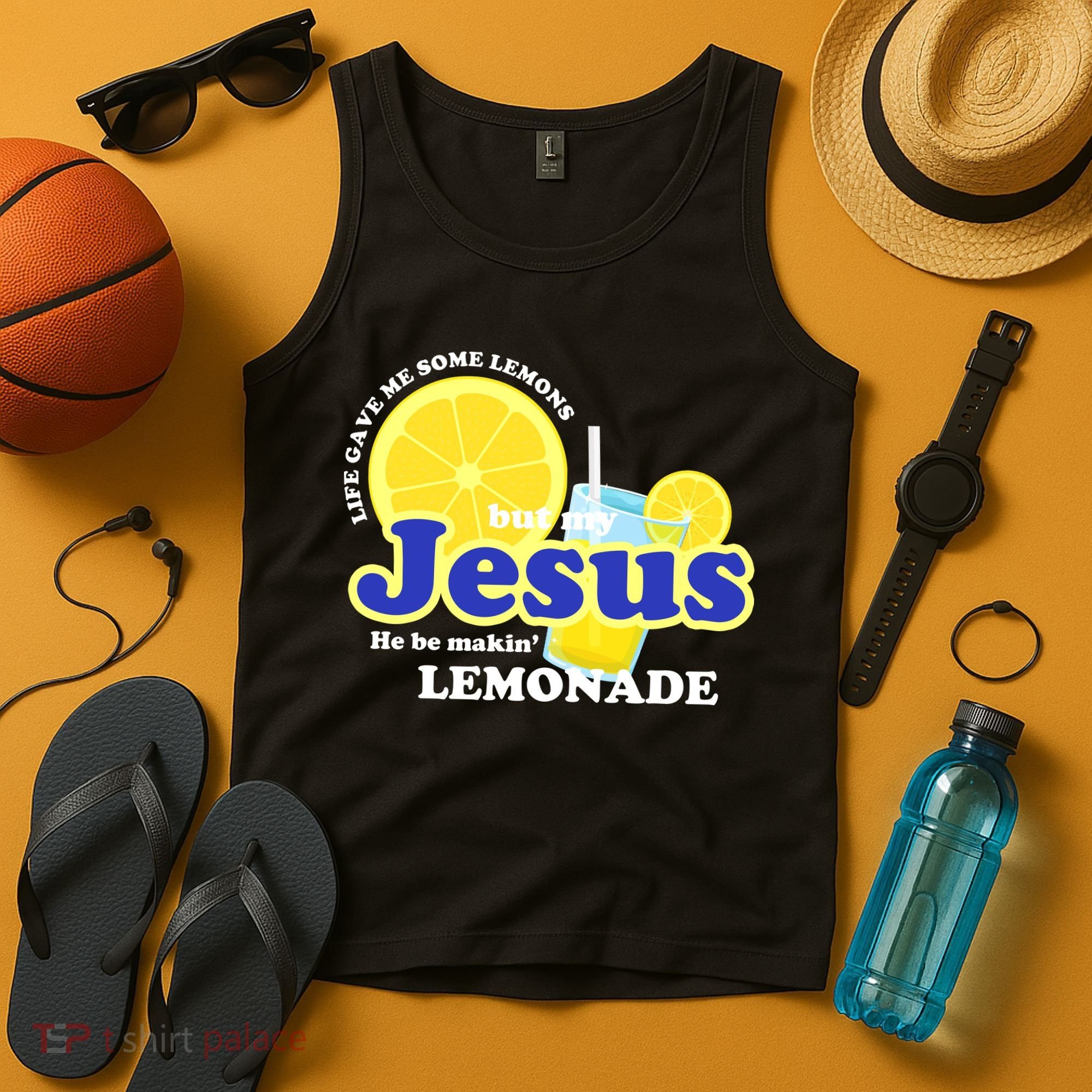 Life Gave Me Some Lemons Jesus Lemonade Christian Quote Tank Top