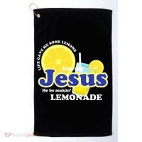 Life Gave Me Some Lemons Jesus Lemonade Christian Quote Golf Towel thumb 0