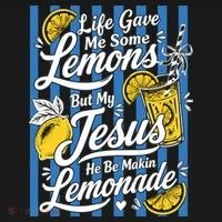 Life Gave Me Lemons Jesus Makes Lemonade Ornament thumb 1