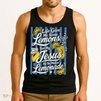 Life Gave Me Lemons Jesus Makes Lemonade Tank Top thumb 3