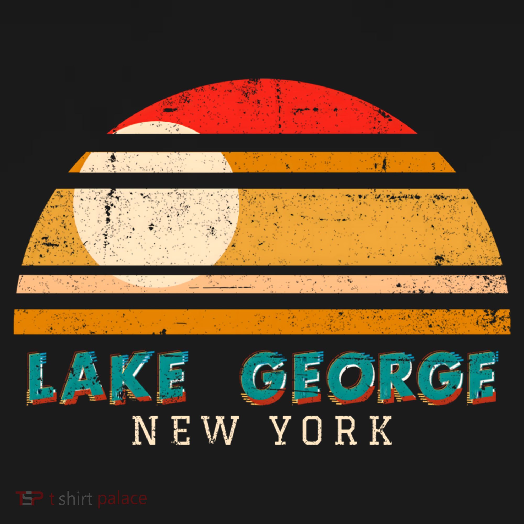 Lake George Ny Product Meaningful Gift Distressed Sunset Lake George Print Gift Pajama Set