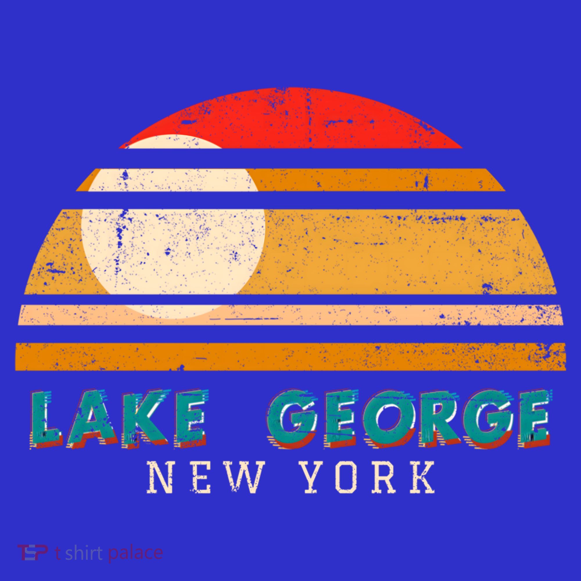 Lake George Ny Product Meaningful Gift Distressed Sunset Lake George Print Gift Kids Sweatshirt