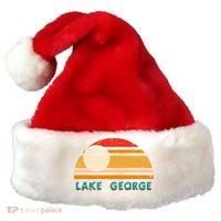 Lake George Ny Product Meaningful Gift Distressed Sunset Lake George Print Gift Santa Hat thumb 0