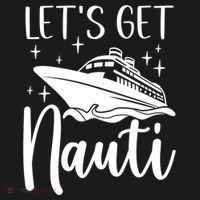 Let's Get Nauti Cruising Vacation Family Trip Gift Ornament thumb 1