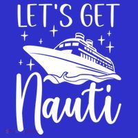 Let's Get Nauti Cruising Vacation Family Trip Gift Mousepad thumb 1