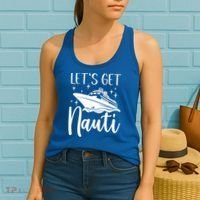Let's Get Nauti Cruising Vacation Family Trip Gift Women's Tank Top thumb 2