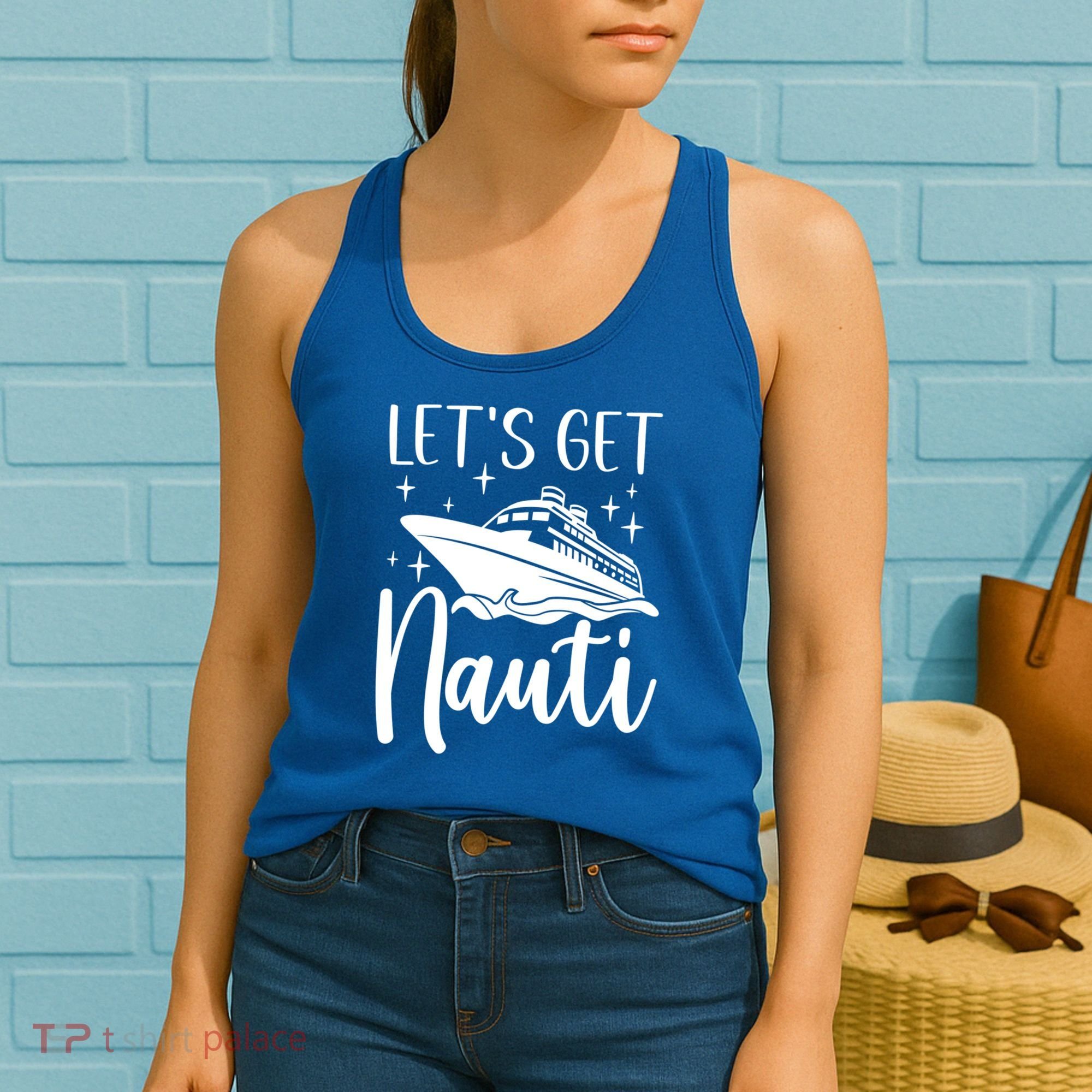 Let's Get Nauti Cruising Vacation Family Trip Gift Women's Tank Top