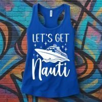 Let's Get Nauti Cruising Vacation Family Trip Gift Women's Tank Top thumb 3