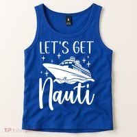 Let's Get Nauti Cruising Vacation Family Trip Gift Tank Top thumb 2