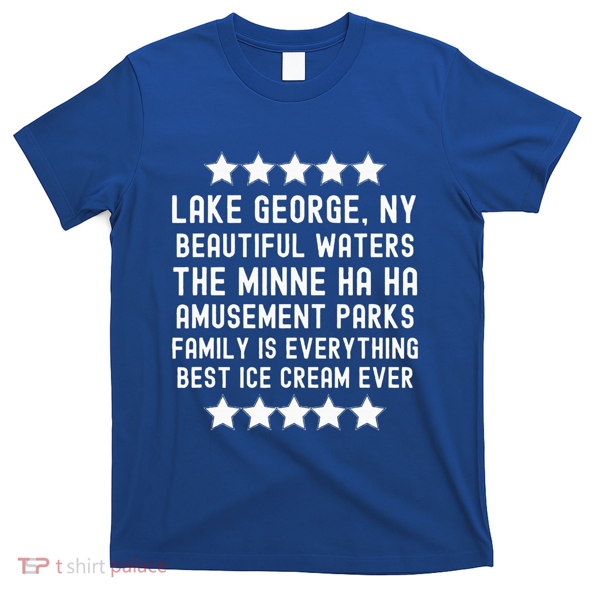 Lake George New York Beautiful Waters Amusement Parks Fun T-Shirt